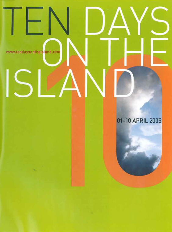Ten Days on the Island 2005 festival brochure cover