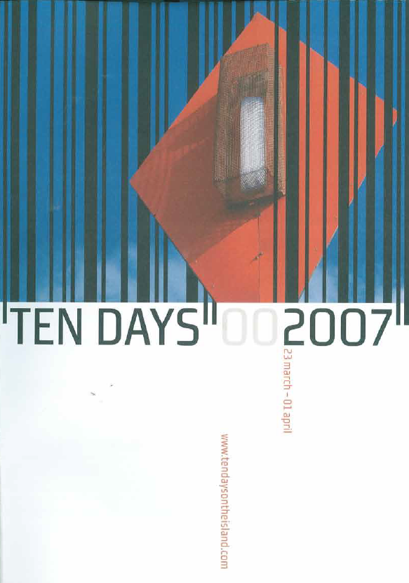 Ten Days on the Island 2007 festival brochure cover