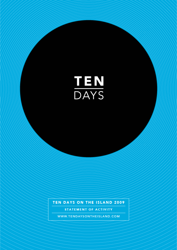 Ten Days on the Island 2009 festival brochure cover