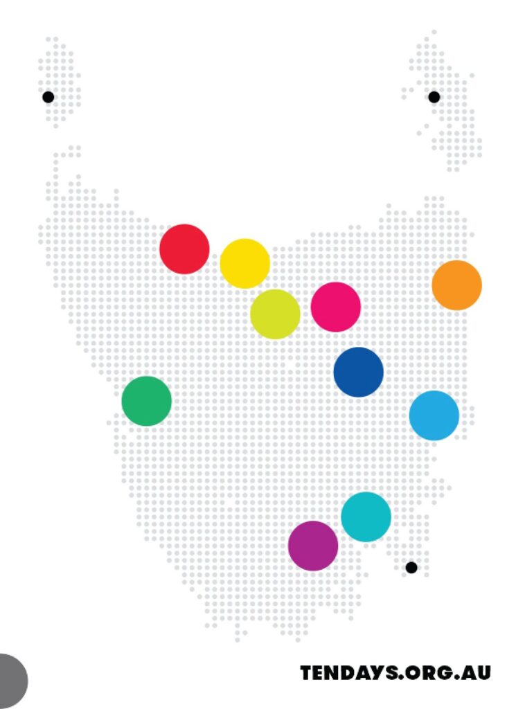 Ten Days on the Island 2013 festival brochure cover