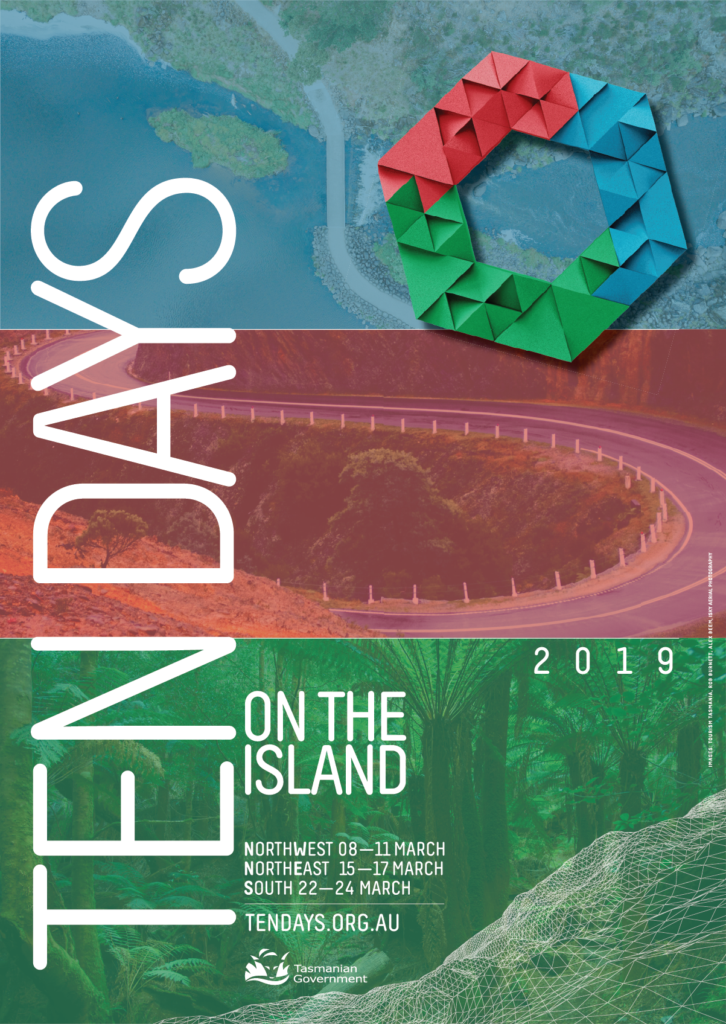 Ten Days on the Island 2019 festival brochure cover