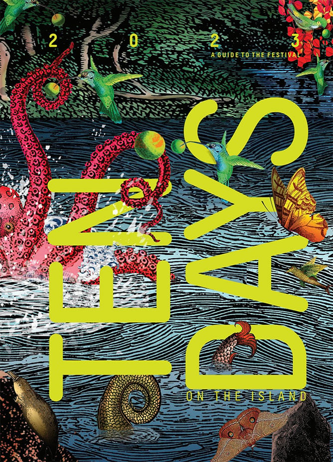 Ten Days on the Island 2023 festival brochure cover