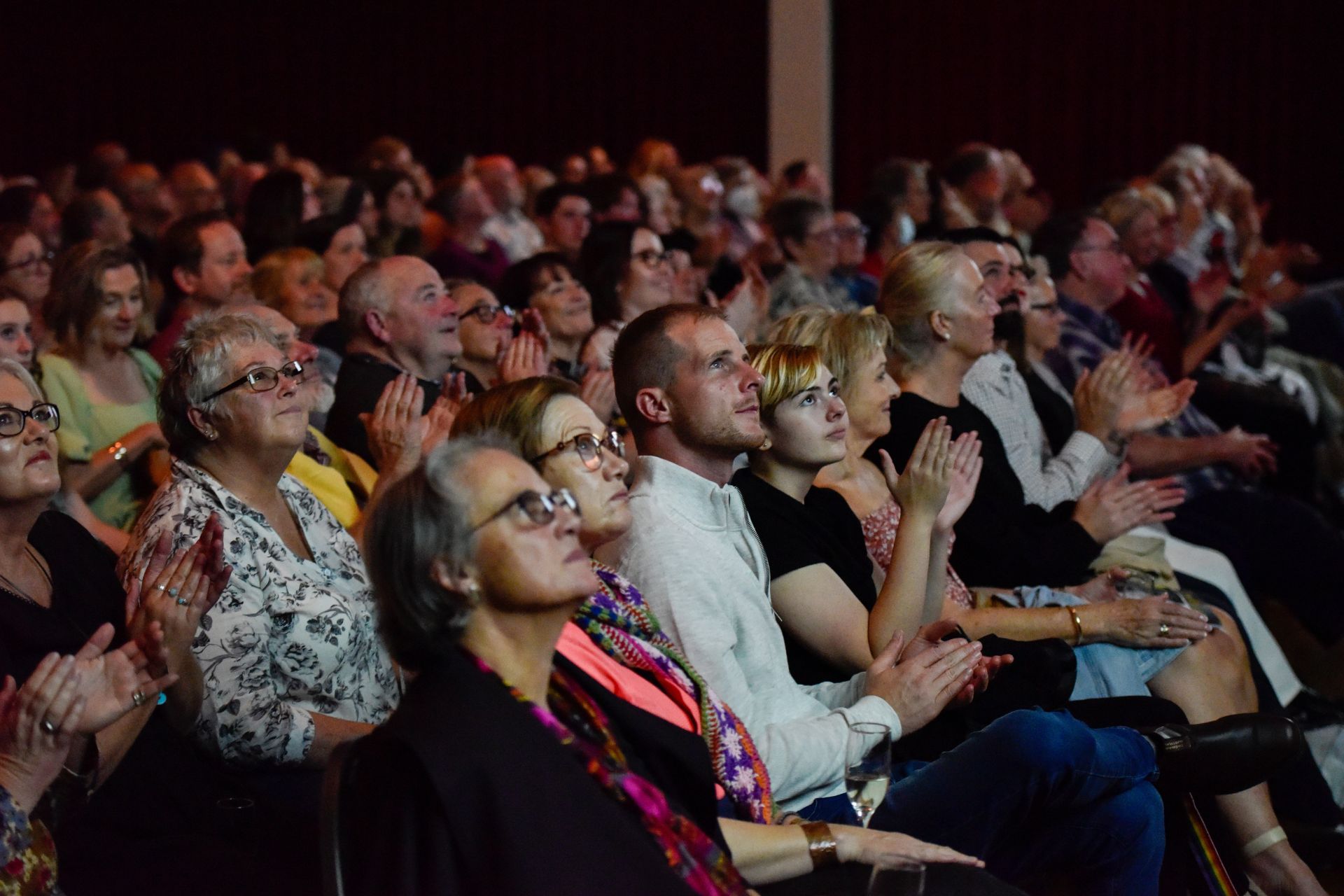 Festival audience at a Ten Days on the Island event